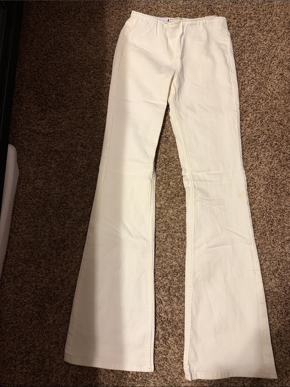 We The Free White Flare Jeans